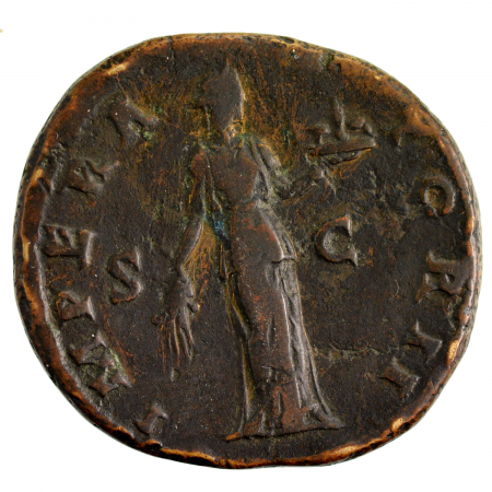 Antonin le Pieux sesterce revers IMPERATOR II