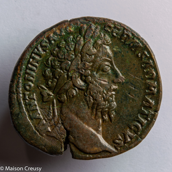 Marc Aurèle Sesterce revers Clementia