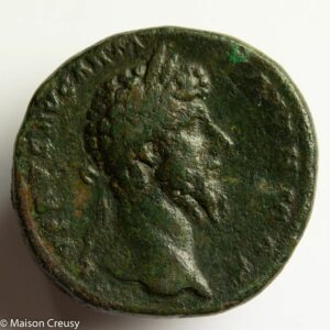 Lucius Verus Sesterce frappé en 166