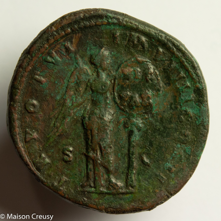 Lucius Verus Æ Sestertius 166AD