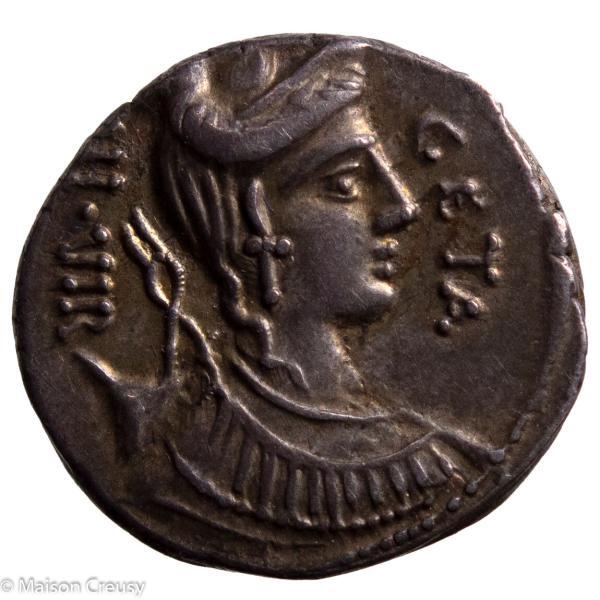 C Hosidius C.f.Geta denarius -64