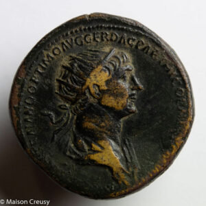 Trajan dupondius revers SENATVS POPVLVSQVE ROMANVS