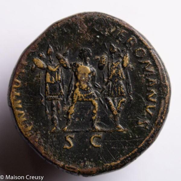 Trajan AE dupondius Rome 116-117 AD