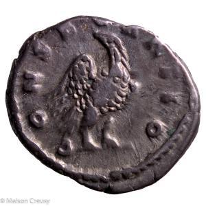 Divus Antonin le Pieux denier frappé sous Marc Aurèle.