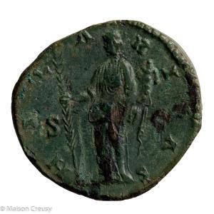 Faustina II AE As reverse HILARITAS