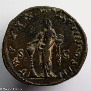 Marc-Aurèle sesterce Rome 176