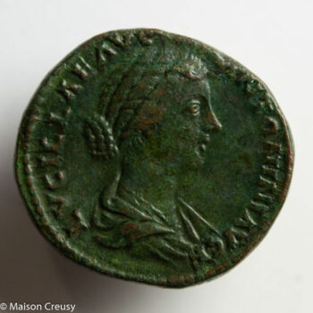 Lucille sesterce Rome 164-166