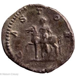 Geta denarius reverse CASTOR