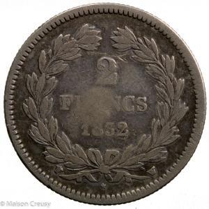 Louis Philippe AR 2 francs 1832 Lille