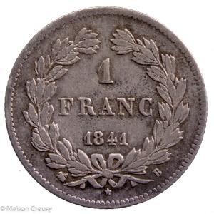Louis Philippe AR franc 1841 Rouen