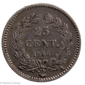 Louis Philippe AR 25 centimes 1846 Paris