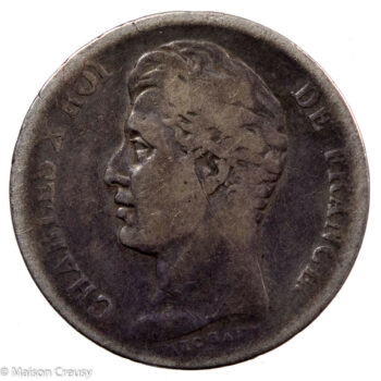 Charles X 1 franc 1827 Lille