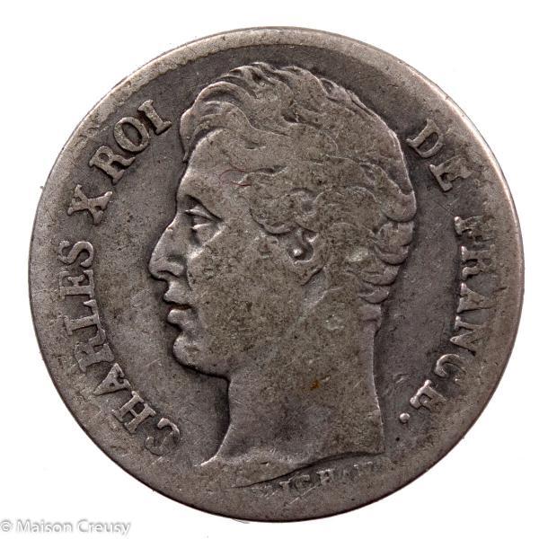 Charles X AR Demi franc 1828 Paris