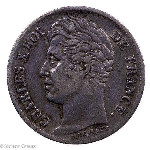 Charles X AR Demi franc 1829 Lille