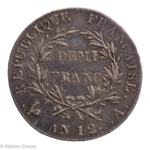 Napoleon I 1/2 franc An 12 Paris