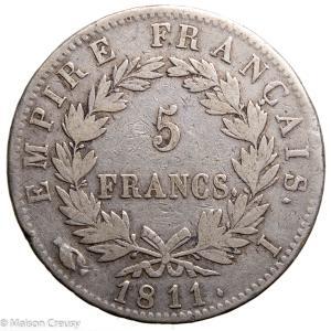 Napoleon I 5 francs 1811 Limoges