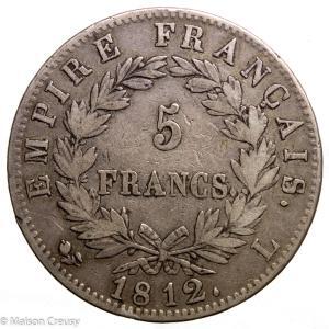 Napoleon I 5 francs 1812 Bayonne