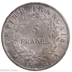 Napoleon I 5 Francs 1813 Paris
