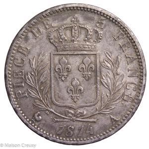 Louis XVIII 5 francs 1814 Paris