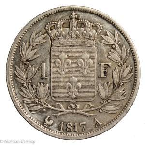 Louis XVIII 1 franc 1817 Paris