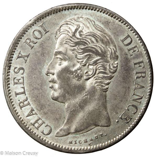 Charles X 5 francs 1827 Paris
