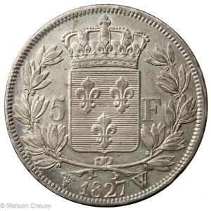 Charles X 5 francs 1827 Lille
