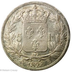 Charles X 5 francs 1828 Rouen