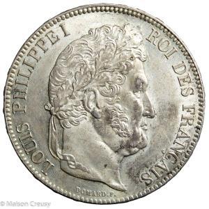 Louis Philippe 5 francs 1838 Paris