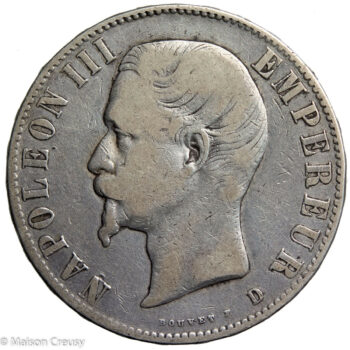 NapIII-5francs1855D