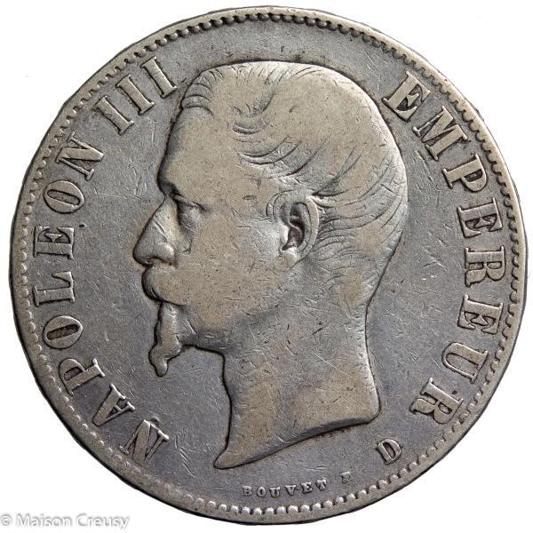 NapIII-5francs1855D
