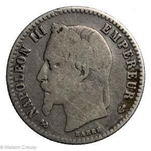 Napoléon III 50 centimes 1866 Bordeaux