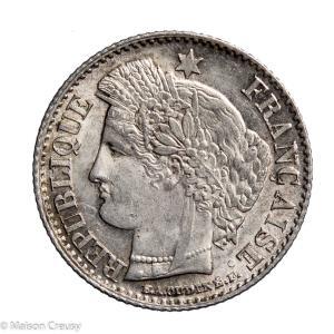 Second Republic AR 20 centimes 1851 Paris