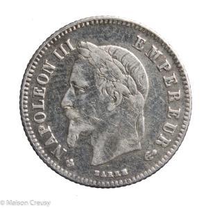 Napoleon III 20 centimes 1864 Strasbourg