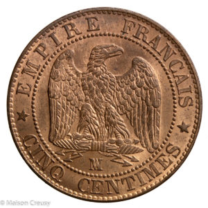 Napoleon III 5 centimes 1857 Marseille