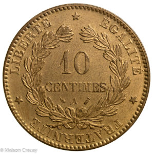 Third Republic 10 centimes 1888 Paris