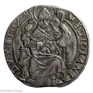 Louis XII gros royal de 6 sous frappé à Milan