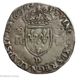 Henri II Teston 1560 Lyon (D.)