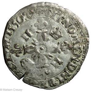 Henri II Douzain aux croissants 1550 Montelimar