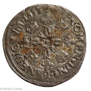 Henri II douzain aux croissants 1553 Paris