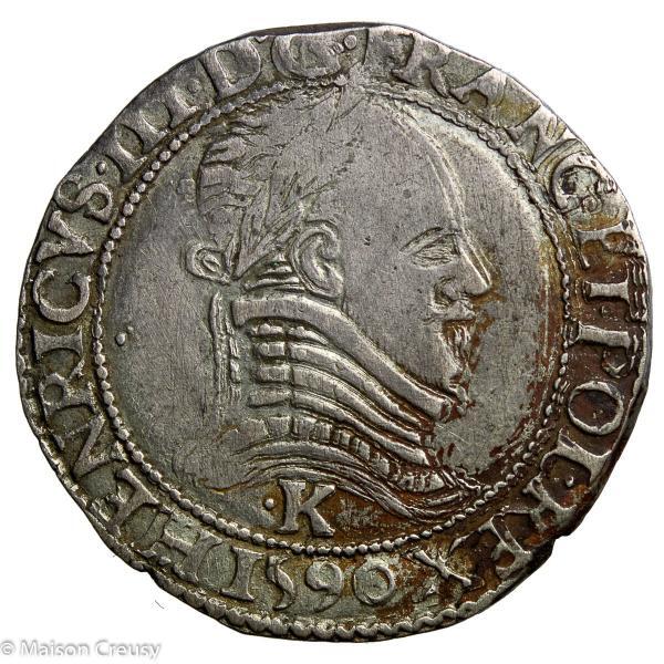 HenriIII-DemiFranc1590StLizier