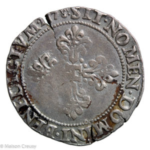 Henri III Franc au col plat 1578 Rennes
