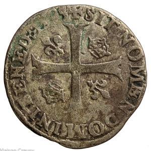 Henri IV Douzain aux 2H 2eme type 1595 Poitiers