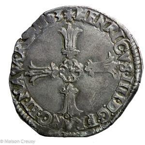 Henri IV quart d’écu 1603 Nantes