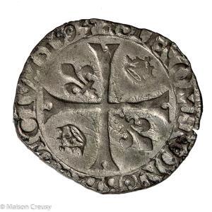 Henri IV Douzain aux H 2eme type 1594 La Rochelle
