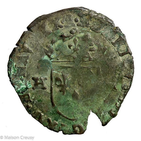 Henri IV le Grand (the Great) AR Douzain 5th type 1593 Barcelonnette