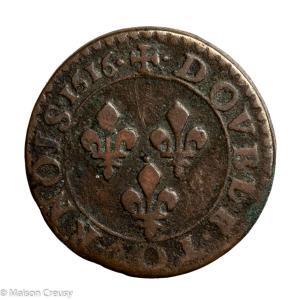 Louis XIII Double tournois 1616 Amiens