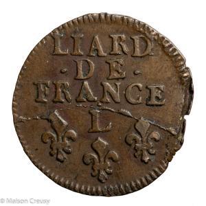 Louis XIV liard de France 1698 Bayonne