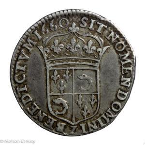 Louis XIV 1/12 d’écu au buste juvénile du Dauphiné 1660 Grenoble