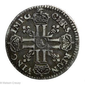 Louis XIV 1/12 d’Ecu aux 8L 1691 Paris