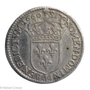 Louis XIV 1/12 d’écu à la mèche longue 1660 Limoges